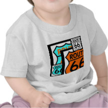 Route 66 Mix Shield Black Tees