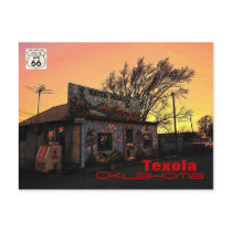 Route 66 (OK) Postcard by RickDouglas Route 66 (OK) Postcard