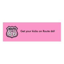 Route 66 Pink Personal Cards business cards