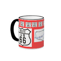 Route 66 Road Trip mugs by Rebecca_Reeder Route 66 Road Trip mugs