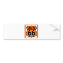 route 66 safety orange Customize this! Bumper Stickers