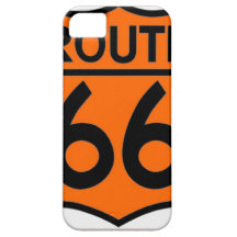 route 66 safety orange Customize this! iPhone 5 Case