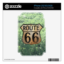 Route 66 Sign - Multiple Products Decal For The iPhone 3GS