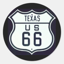 Route 66 Texas Sticker