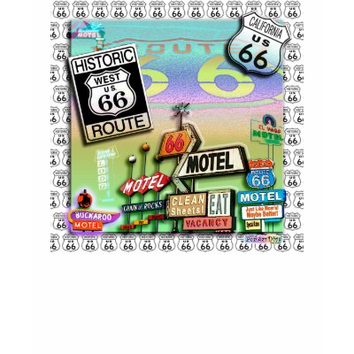 ROUTE 66 - The Mother Road Tees Shirts by PopArtDiva