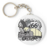 Route 66 Trucker Keychains