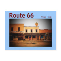 Route 66 (Vega) Postcard by RickDouglas Route 66 (Vega) Postcard