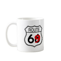Route 69 Sign mugs