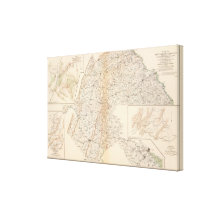 Route, Gettysburg campaign Canvas Prints
