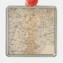 Route, Gettysburg campaign Christmas Ornaments