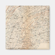 Route, Gettysburg campaign Fridge Magnets