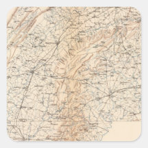 Route, Gettysburg campaign Stickers