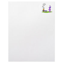Rover on Fire Martian on Phone Customized Letterhead
