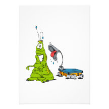 Rover razzing Martian Invitations