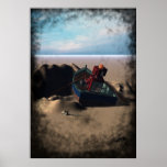 Row Boat Robot Poster