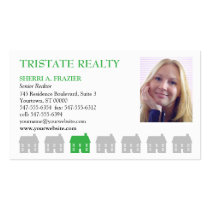Row Houses Green Real Estate business cards
