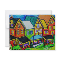 Row Houses Vermont invitations by piliero Row Houses Vermont invitations
