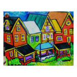 Row Houses Vermont Personalized Invitations