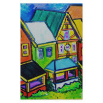 Row Houses Vermont stationery by piliero Row Houses Vermont stationery