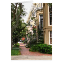 Row Houses with Stairs cards