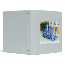 Row of Blue Rocking Chairs binders