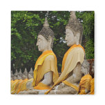 Row of Buddha statues, Wat Yai Chaya Mongkol Refrigerator Magnets