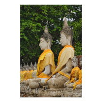 Row of Buddha statues, Wat Yai Chaya Mongkol