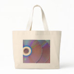 Row of CDs overlapping Tote Bags