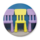 Row of children's chairs magnet
