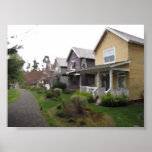Row of Houses Oil Painting Posters