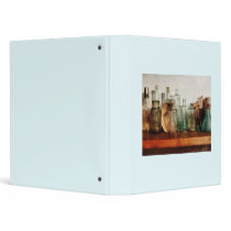 Row of Medicine Bottles 3 Ring Binder