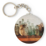 Row of Medicine Bottles keychains