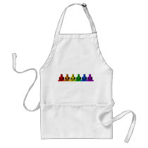 Row of Rainbow Buddhas aprons