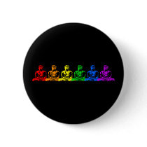 Row of Rainbow Buddhas Pins