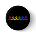 Row of Rainbow Buddhas buttons