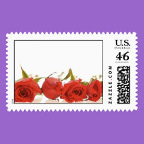 Row of Roses (2) (Customize) postage