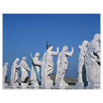 Row of statues at St. Peter's, Rome, Italy Flyer Design