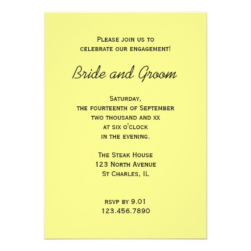 Row of Sunflowers Engagement Party Invitation