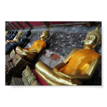 Row of Thai Buddha images Poster