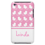 row of white ducks in pink iPod Touch Case-Mate