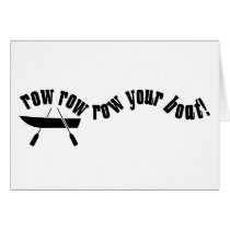 Row Row Row Your Boat! cards