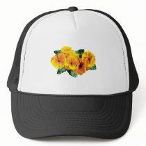 Row Yellow Primroses hats