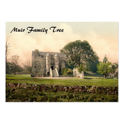 Rowallan Castle, Kilmarnock, Ayrshire, Scotland Business Card Template (front side)