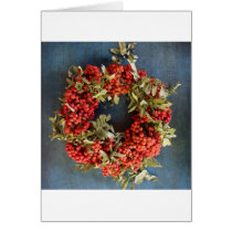 Rowan berries card