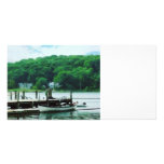 Rowboat Tied To Dock Mystic CT Customized Photo Card