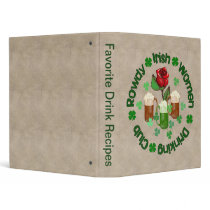 Rowdy Irish Women Vinyl Binder