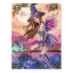 Rowenia - Witch and Dragon Postcard