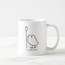 Rowing chick, rowing apparel for women who row mugs
