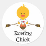 Rowing Chick Stickers