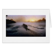 Rowing Impressionist Card